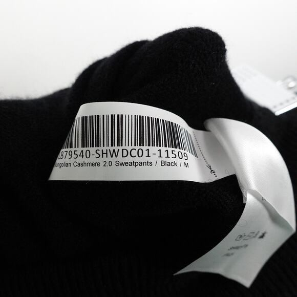 New Quince Women’s Black Mongolian Cashmere Sweatpants Joggers Medium 3751 - Picture 9 of 11